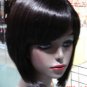 Beautiful lady's short black brown Straight SYNTHETIC FIBER Hair wig #A-282