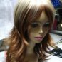 5 colors! Lady's long black brown mixed color SYNTHETIC FIBER Hair wig #A-9401