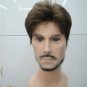 4 colors! Fine men's short SYNTHETIC FIBER Hair wig #E-1733A free shipping
