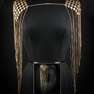 MULTI COLOR DECORATED SHOULDERS ARMOUR STYLE FILIGREE BODY CHAIN