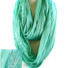 CHOOSE 1 METALLIC CRINKLE INFINITY SCARF COLOR 2
