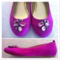 Purple Flats with Jewels