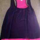 Dark blue and Pink Top