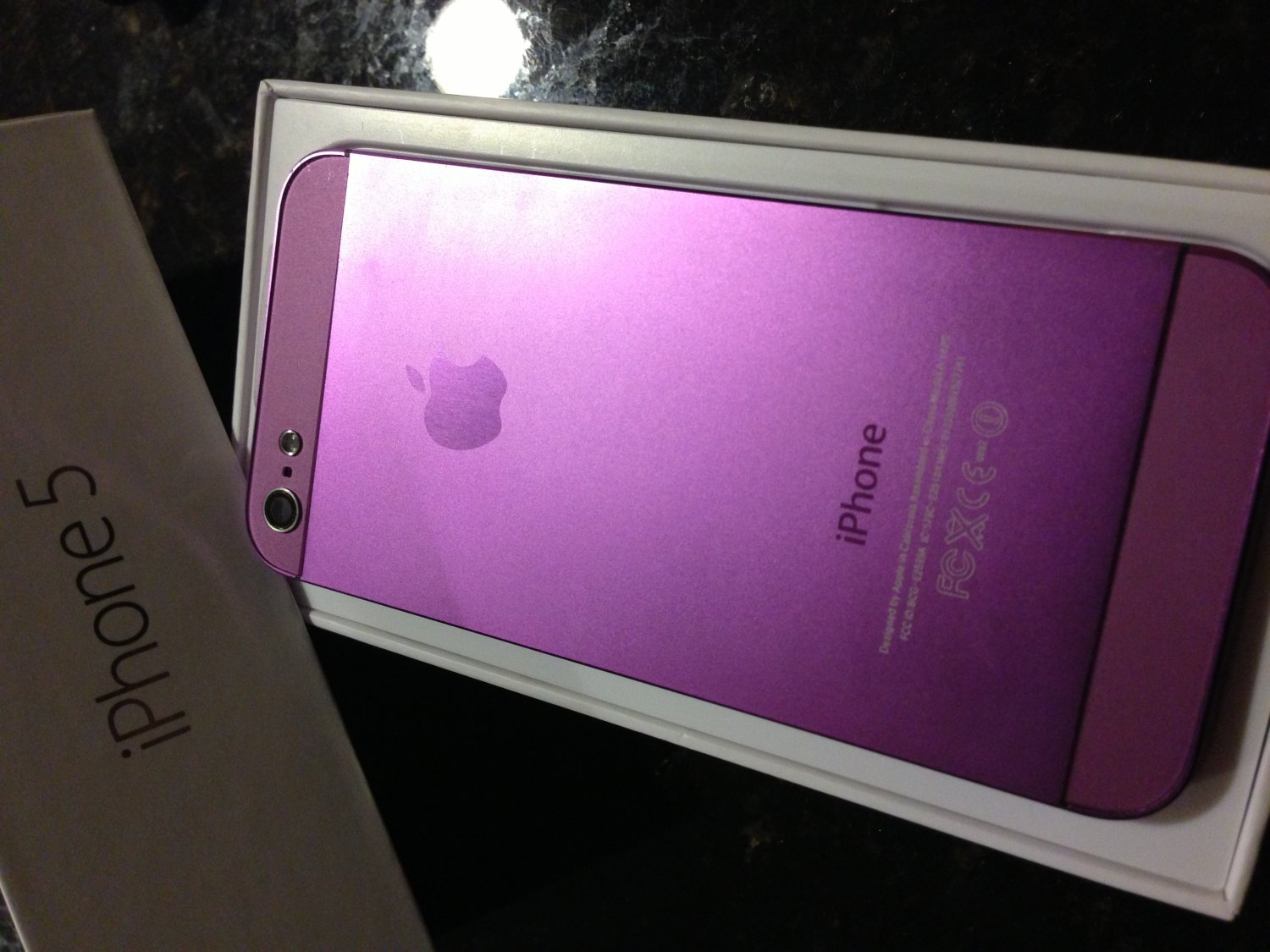 iPhone 5 Purple Back Housing Faceplate Cover Replacement Part