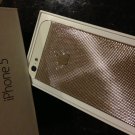 iPhone 5 Platinum Cross Back w/ Swarovski Diamond Crystals Housing Faceplate Cover Replacement Part