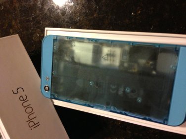 iPhone 5 Translucent Blue Housing Faceplate Cover Replacement Part