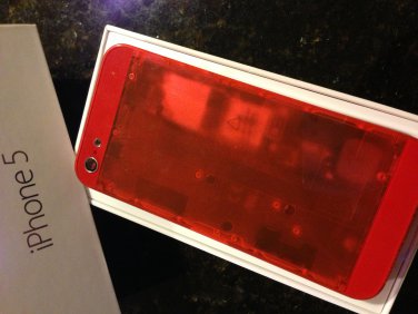 iPhone 5 Translucent Red Housing Faceplate Cover Replacement Part
