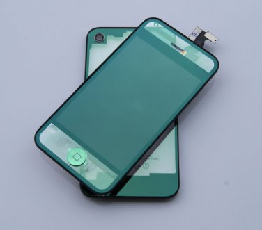 5x iPhone 4S Transparent Electroplate Mirror Green Replacement LCD Digitizer Assembly Parts