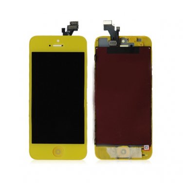 Yellow Replacement LCD Digitizer Assembly Parts for iPhone 5