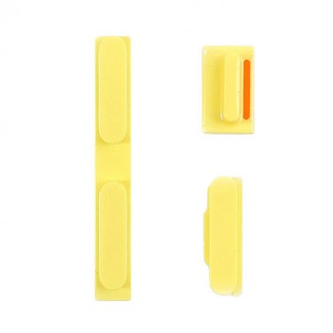 x10 iPhone 5C Yellow Button Kit Parts