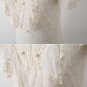 Women White Ruffle And Beading Short Sleeve Lace Blouses