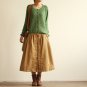 Women Knitted Patch Gridding Cardigan