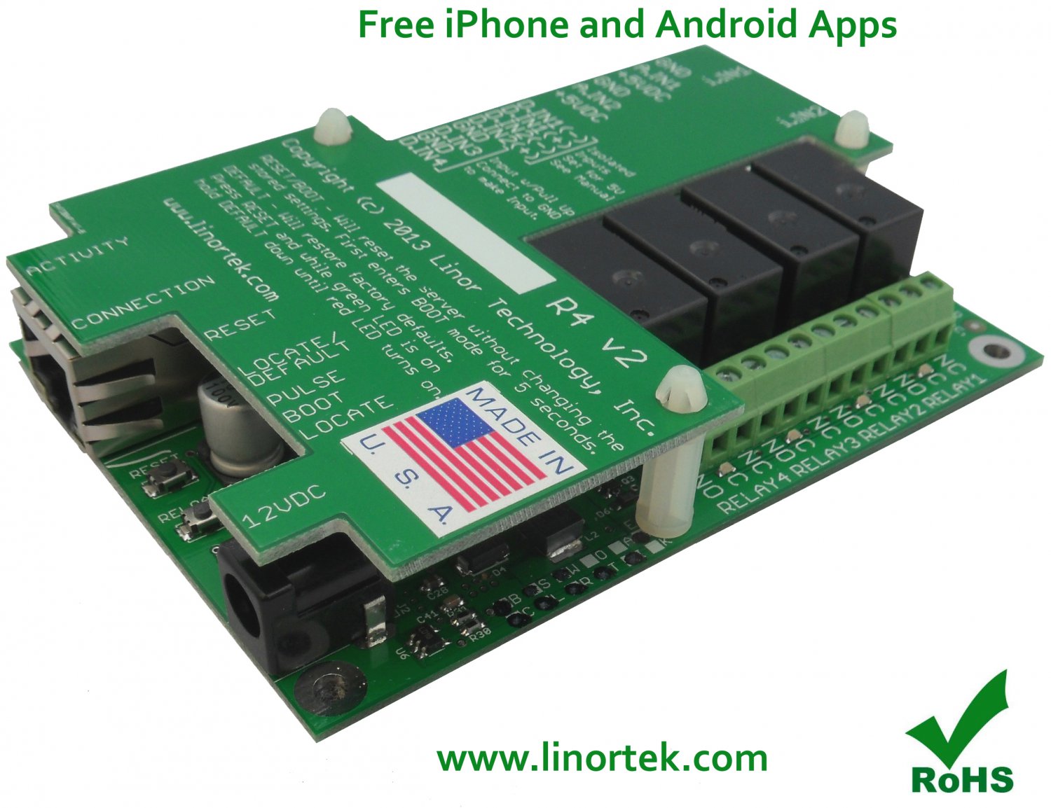 Fargo R4ADI Web Remote Control Monitoring Temperature, Humidity, Power, POE Free Phone Apps