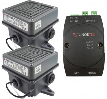 Linortek Netbell-2-2Buz IP-based Extra Loud Alarm Buzzer Factory Warehouse Lunch Break Buzzer System