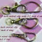 5 Silver Color 1 INCH EXTRA LARGE Lobster Swivel Clasps