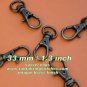 15 Antique brass 1.3 INCH EXTRA LARGE Lobster Clasps
