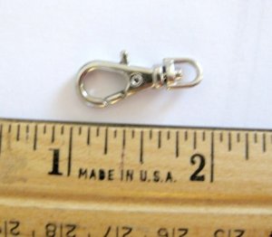 15 Silver Color 1 INCH EXTRA LARGE Lobster Swivel Clasp