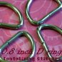240 Unwelded Nickel Plated D rings - 20 mm for bags