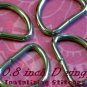 100 Unwelded Nickel Plated D rings - 20 mm for bags