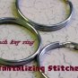 15 nickel one inch nickel plated split key rings