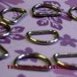 40 Unwelded Nickel Plated D rings - 15 mm for bags