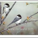 Spring Chickadees Print