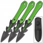 3 Pc. Lacerater Zombie Killer Throwing Knife Knives Set Sheath Apocalypse Grip