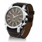 Fashion Leather Oversized Men Quartz Luminous Hands Wrist Watch B81U New Brown