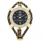Womens Girls Lady Colorful Bangle Watch Classic Golden Quartz Bracelet Watch  Black