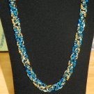 Blue and Gold Byzantine Necklace Set