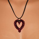 Red/Black Heart Pendent