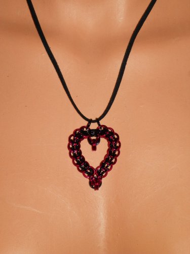 Red/Black Heart Pendent