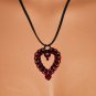 Red/Black Heart Pendent