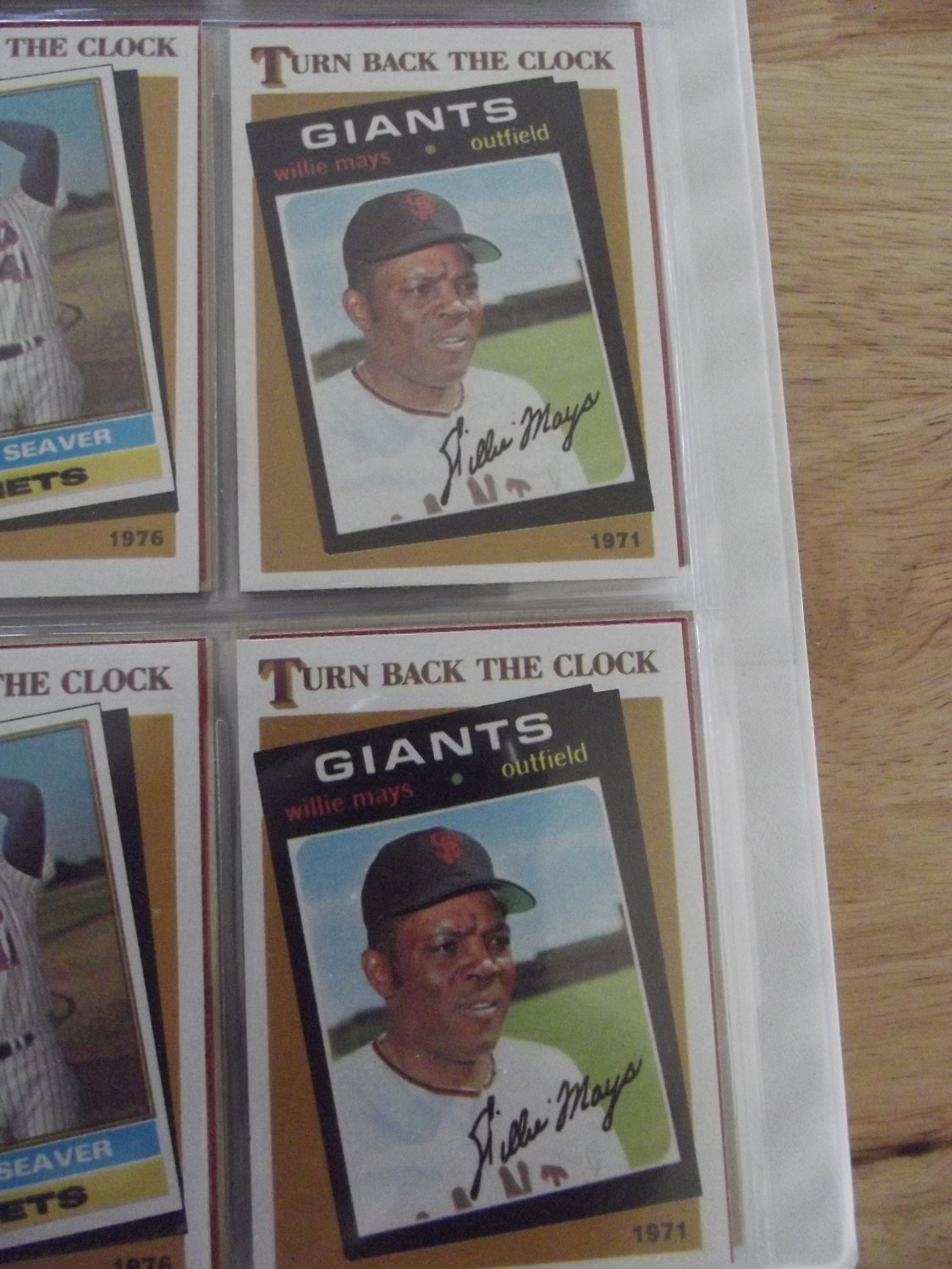 Willie Mays 1986 Topps "Turn Back the Clock" RARE Insert card