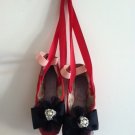 Red Customized FREED Pointe Shoes for Wall Decoration – not for dancing