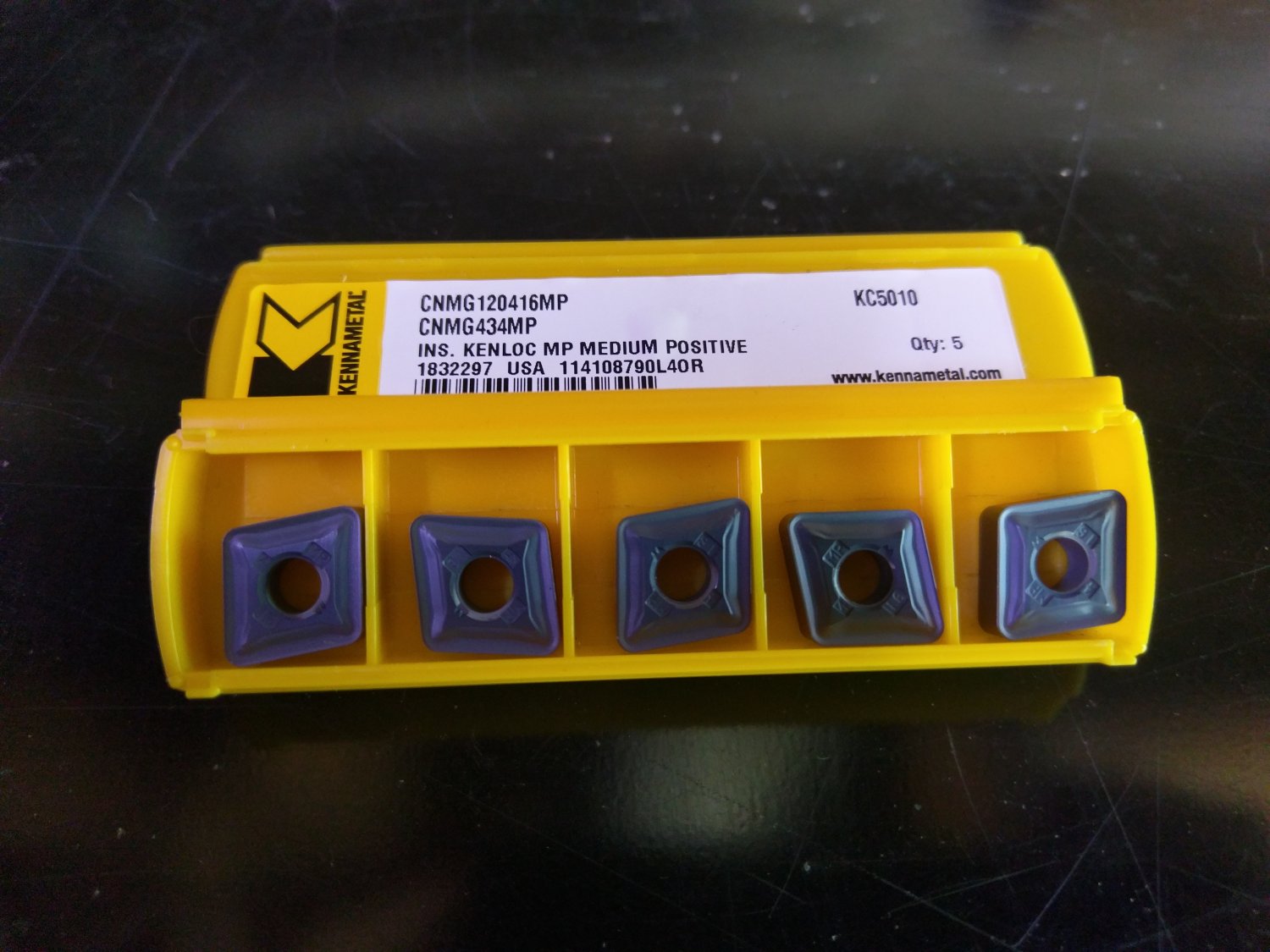 Kennametal CNMG 434 MP KC5010 Lathe Turning Inserts 5pcs