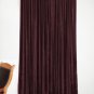 Absolute Zero Blackout Home Theater Eyelet Velvet Curtain 50"W X 72"L Plum