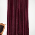 GRAPES - Vintage Blackout 100% Cotton Velvet Lined Curtain Home Theatre Panel-50"W X 63"L