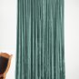 AQUA - Vintage Blackout 100% Cotton Velvet Lined Curtain Home Theatre Panel-50"W X 72"L