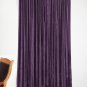 BERRY - Vintage Blackout 100% Cotton Velvet Lined Curtain Home Theatre Panel-50"W X 72"L