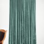 AQUA - Vintage Blackout 100% Cotton Velvet Lined Curtain Home Theatre Panel-50"W X 84"L