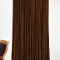 CHOCO - Vintage Blackout 100% Cotton Velvet Lined Curtain Home Theatre Panel-50"W X 84"L