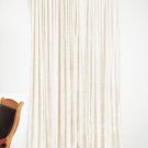 IVORY - Vintage Blackout 100% Cotton Velvet Lined Curtain Home Theatre Panel-50"W X 95"L