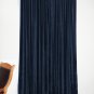 NAVY BLUE - Vintage Blackout 100% Cotton Velvet Lined Curtain Home Theatre Panel-50"W X 95"L