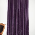 BERRY - Vintage Blackout 100% Cotton Velvet Lined Curtain Home Theatre Panel-50"W X 108"L