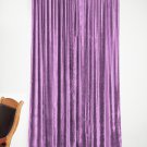 LAVENDER - Vintage Blackout 100% Cotton Velvet Lined Curtain Home Theatre Panel-50"W X 108"L