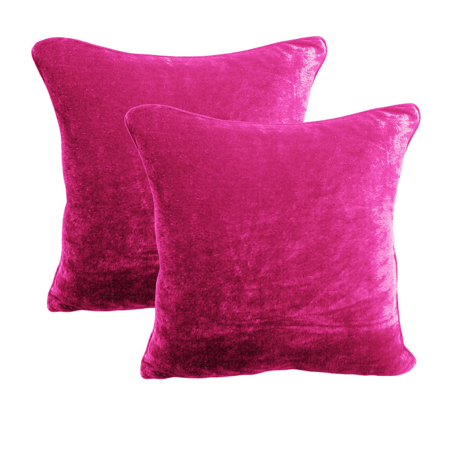 26 by 26 INCHES 100 COTTON VELVET 6PC ZIPPER PILLOW COVER SHAMS EURO