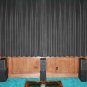 VINTAGE 100% COTTON VELVET BLACKOUT STAGE/THEATRE/STUDIO CURTAIN-STONE 7FT W X 9FT H