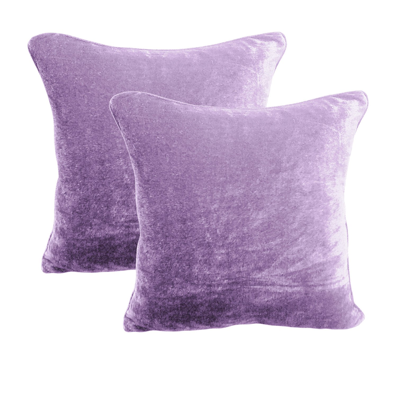 26 by 26 INCHES 100 COTTON VELVET 6PC ZIPPER PILLOW COVER SHAMS EURO