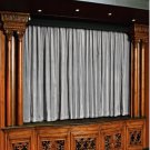 Silver 100% Vintage Traditional Blackout Velvet Curtain Theater Panel - 9W by 9H ft